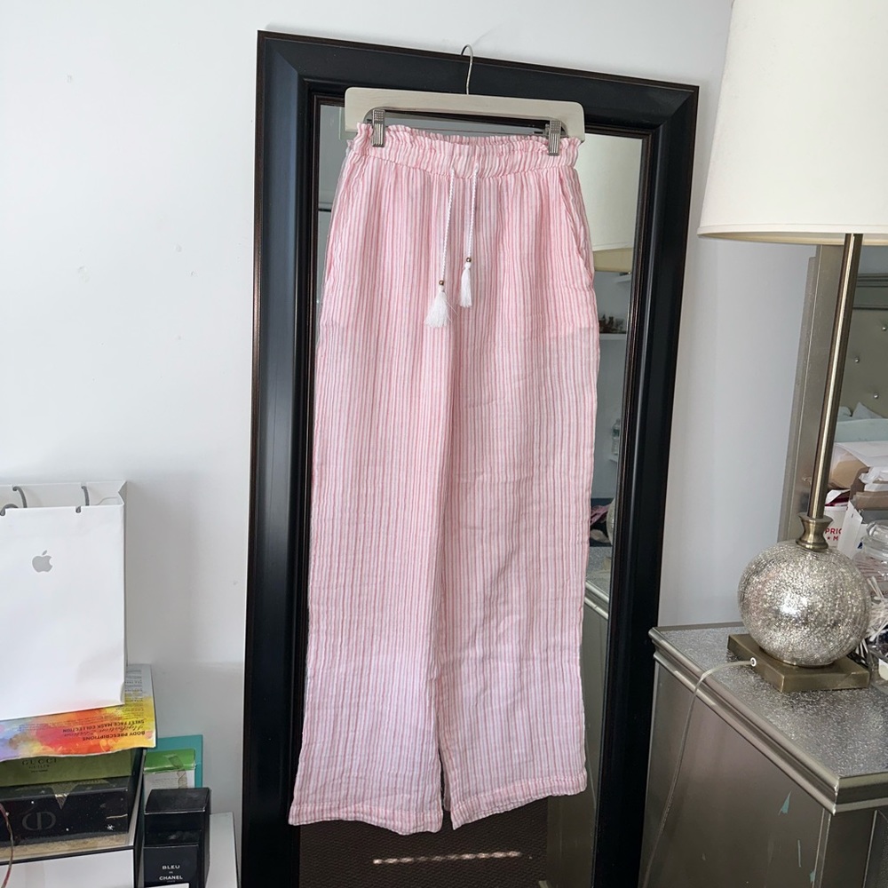 Sundays pink and white stripe